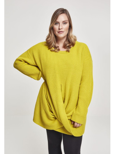 Women's Wrap Sweater - Yellow