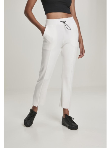 Women's soft interlock trousers in white