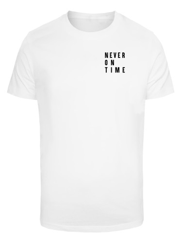 Men's T-shirt Never On Time - white