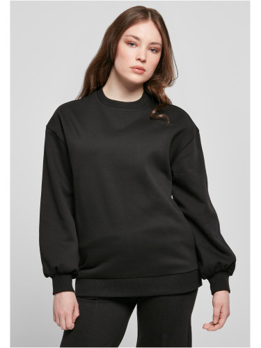 Women's Organic Oversized Crew Black