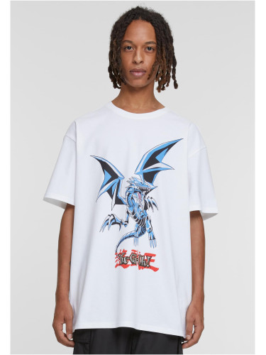 Yu-Ghi-Oh Blue Eyes White Dragon Heavy Oversize Tee white