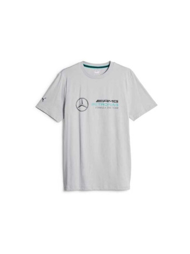 Puma MERCEDES-AMG PETRONAS F1 TEAM ESSENTIALS Мъжка тениска, сиво, размер