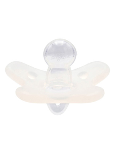 Canpol babies 100% Silicone Soother 6-12m Symmetrical биберон White 1 бр.
