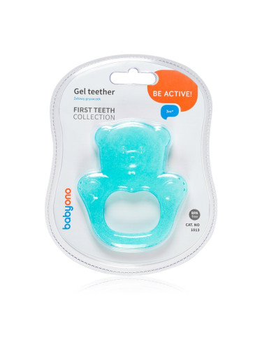 BabyOno Be Active Gel Teether гризалка Turquoise Bear 1 бр.