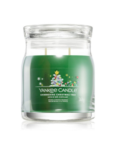 Yankee Candle Shimmering Christmas Tree ароматна свещ Signature 368 гр.