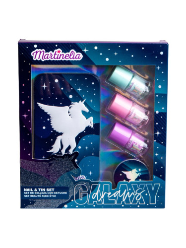 Martinelia Galaxy Dreams Dream Nails & Tin Box подаръчен комплект (за деца )