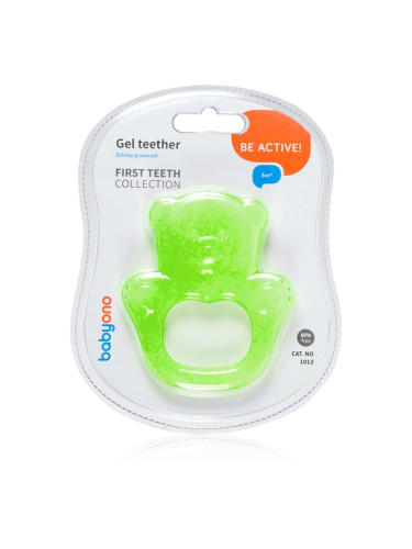 BabyOno Be Active Gel Teether гризалка Green Bear 1 бр.
