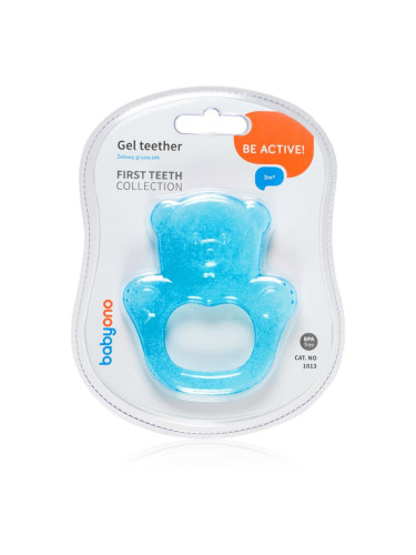 BabyOno Be Active Gel Teether гризалка Blue Bear 1 бр.
