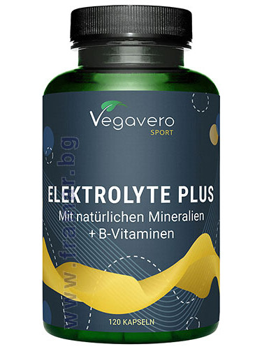 ВЕГАВЕРО ЕЛЕКТРОЛИТИ + НАТУРАЛНИ МИНЕРАЛИ + ВИТАМИН B капсули * 120