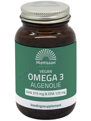 МАТИСЪН ВЕГАН ОМЕГА-3 ОТ ВОДОРАСЛИ капсули 1080 мг * 60