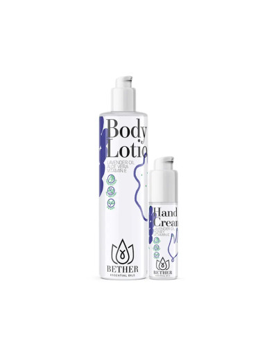 Комплект за тяло Крем за ръце и Лосион за тяло с Лавандула Bether Lavender Set Hand Cream And Body Lotion