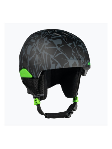 Детска ски каска Alpina Pizi black/green camo matt