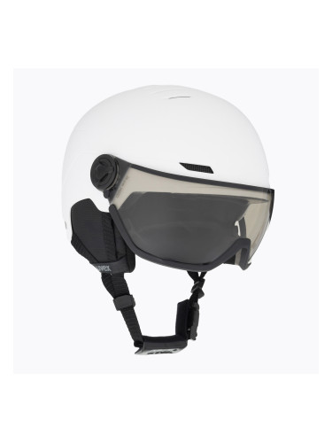 Ски каска UVEX Wanted Visor Pro V white matt/variomatc smoke