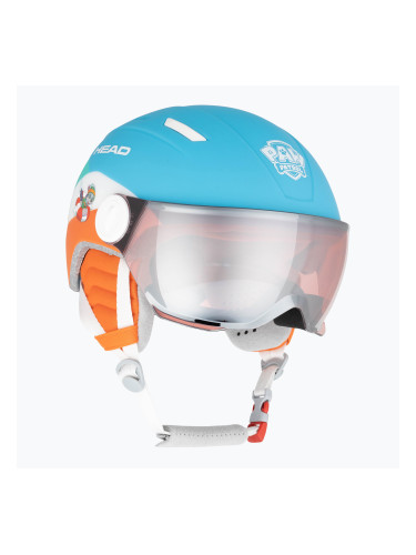 Детска ски каска HEAD Mojo Visor Paw blue
