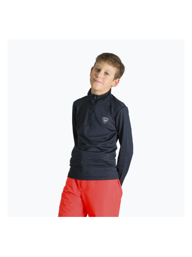 Rossignol Boy 1/2 Zip Warm Stretch детски ски суитшърт черен