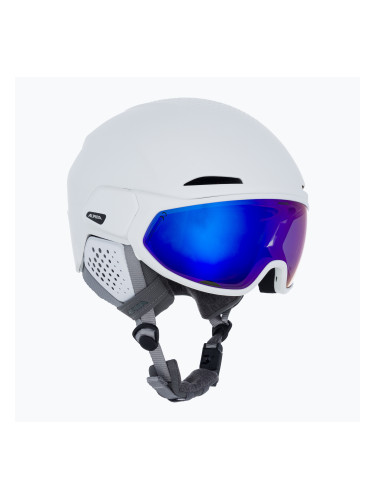 Ски каска Alpina Alto Q-Lite white matt/blue revo
