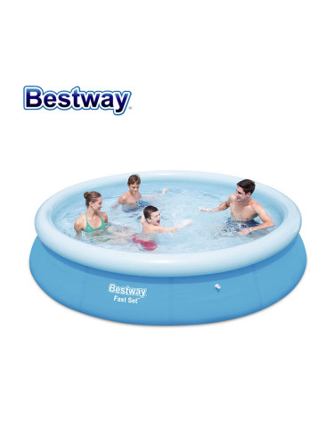 Басейн с надуваем ринг, 366x76см, Bestway 57273 Fast Set Pool, 5377л