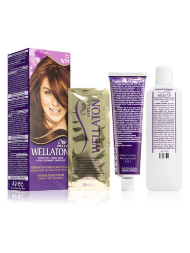 Wella Wellaton Intense перманентната боя за коса с арганово масло цвят 5/77 Cacao 1 бр.