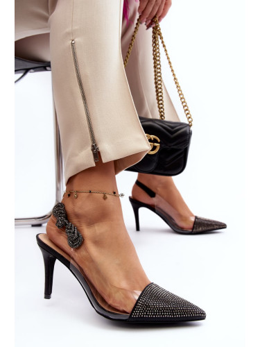 D&A Embellished high heels, black