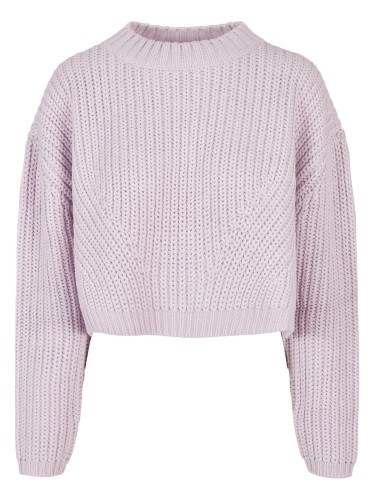 Women's wide oversize sweater soft lilac