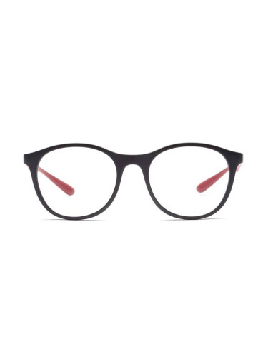 Ray-Ban 0Rx7166 5915 - диоптрични очила, кръгла, unisex, черни