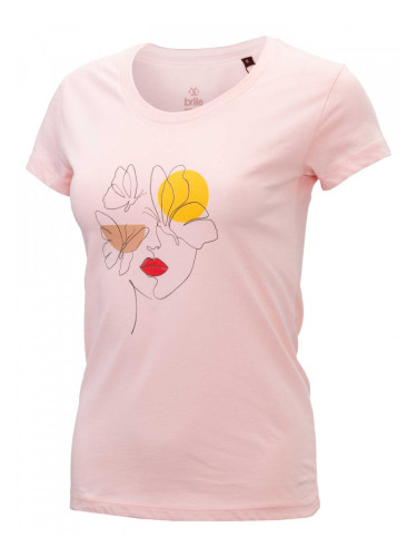 BRILLE | Тениска FACE&BUTTERFLY, розов