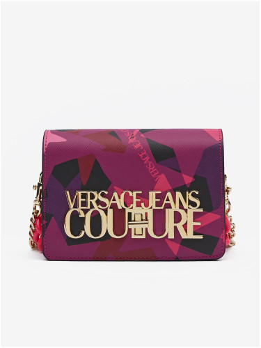 Pink and purple women's patterned handbag Versace Jeans Couture