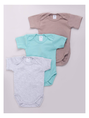 Yoclub Kids's Short Sleeve Bodysuits 3-Pack BOD-0001C-003K