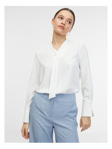 Orsay White Women's Satin Blouse - Women's