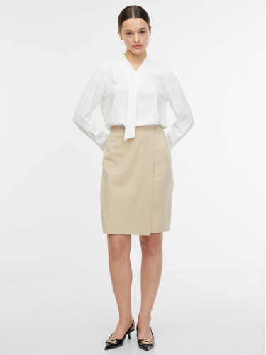 Orsay Beige Women's Sheath Skirt - Women's