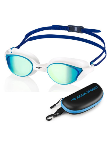 AQUA SPEED Unisex's Swimming Goggles Vortex Mirror&Case  Pattern 51