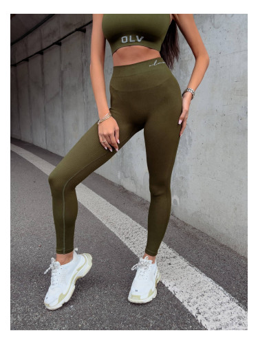 Khaki leggings CLASIC 2023 OLAVOGA
