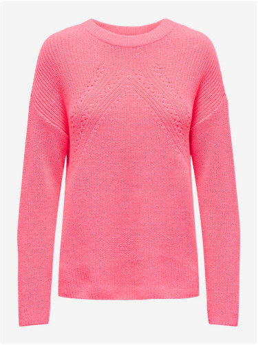 Pink women's basic sweater ONLY Bella - Women