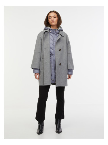 Orsay Grey Women's Wool Coat - Women's