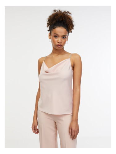 Orsay Light Pink Women's Satin Top - Women's