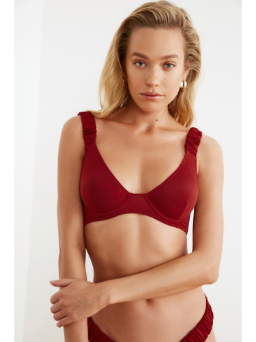 Дамско горнище на  бански Trendyol Ruffle detailed