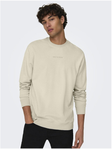 Beige men's sweatshirt ONLY & SONS Levi Life - Men