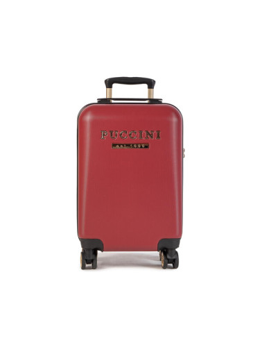 Puccini Самолетен куфар за ръчен багаж Los Angeles ABS017C Червен