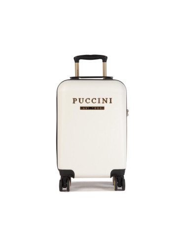 Puccini Самолетен куфар за ръчен багаж Los Angeles ABS017C Бял