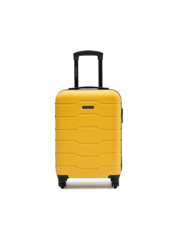 Puccini Самолетен куфар за ръчен багаж ABS024C Жълт