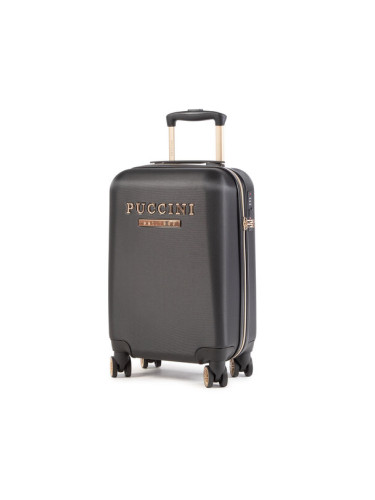 Puccini Самолетен куфар за ръчен багаж Los Angeles ABS017C Черен