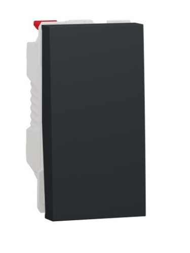 Електрически ключ сх.1 единичен, 10A, 250VAC, за вграждане, антрацит, New Unica, NU310154