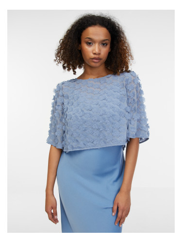 Orsay Light Blue Women's Floral Blouse - Women