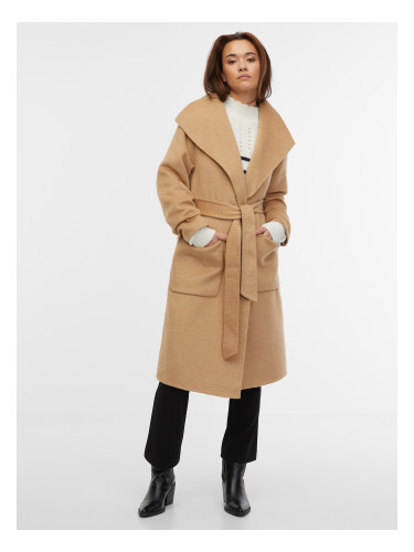 Orsay Beige Women's Coat with Wool - Women's