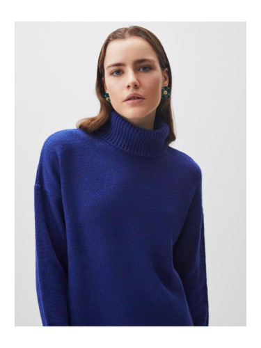 Jimmy Key Cobalt Long Sleeve Turtleneck Knitwear Sweater
