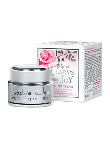 Bulgarian Rose Rose Nourishing Cream ''Lady's Joy'' with Rose Oil Подхранващ крем 50 ml