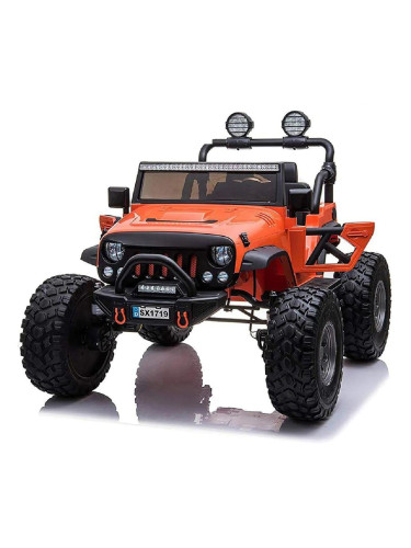 Двуместен акумулаторен джип JEEP 4X4 12v14Ah батерия,MP4 пле