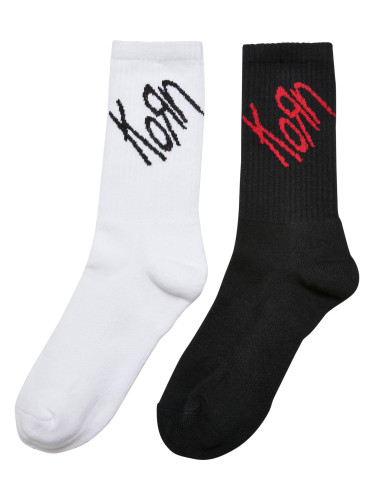 Korn Socks - Pack of 2 - Black/White