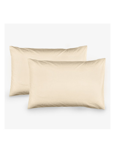 Комплект 2 броя Калъфки НОВО ЕКРЮ, 100% Памук Ранфорс, 50/70 