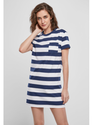 Women's dress Stripe Boxes dark blue/white